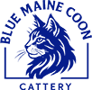Blue Maine Coon Cattery Logo